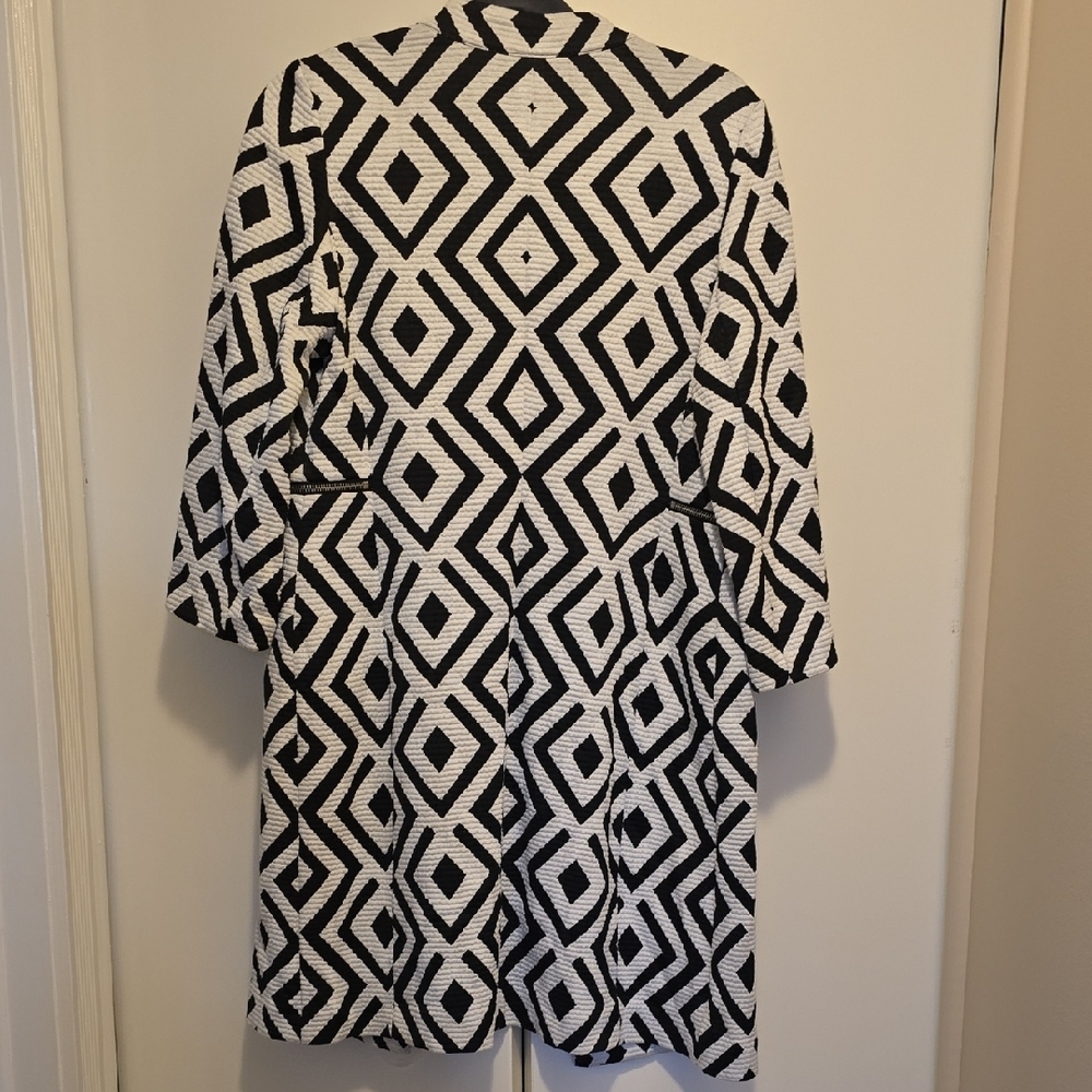 Chico's Diamond Pattern Long Jacket - image 2